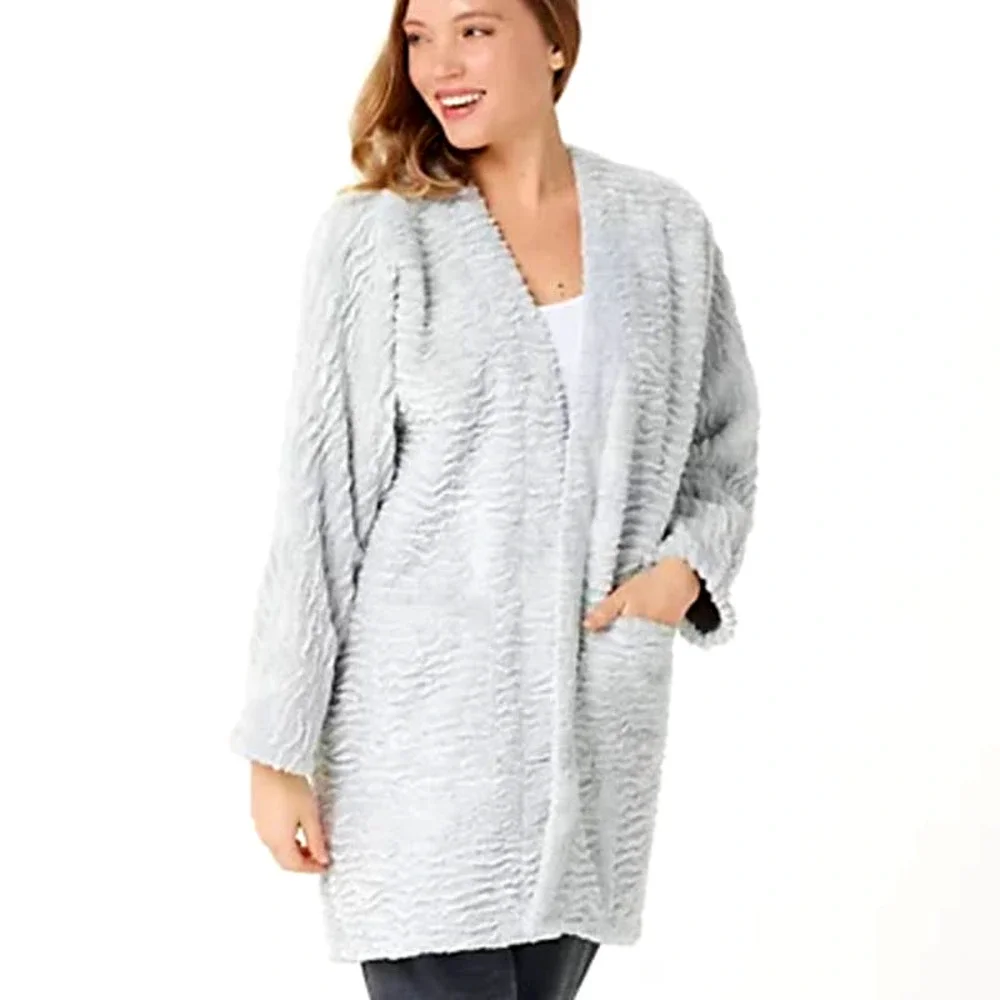 Koolaburra by UGG Textured Frosted Cardigan Jacket Size M